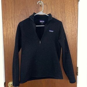 Black Patagonia quarter zip